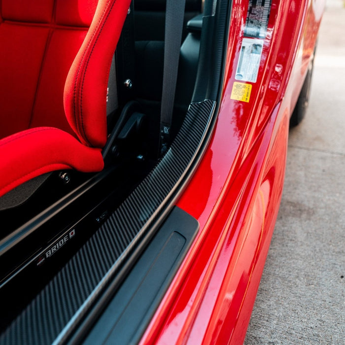 Driven Media Carbon Fiber Inner Door Sill Cover 2022-2026 BRZ / 2022-2026 GR86 - DRVN-0025-G - Subimods.com