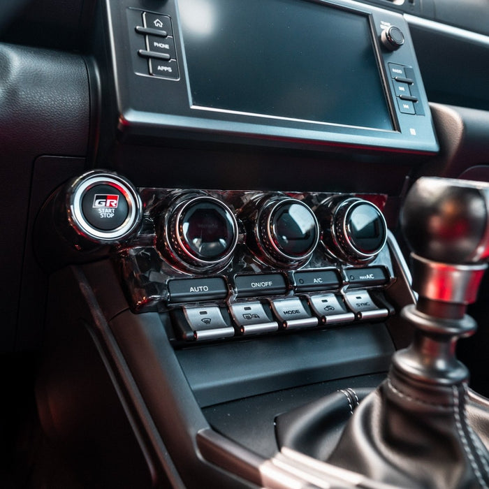 Driven Media Carbon Fiber Knob Panel Cover 2022-2026 BRZ / 2022-2026 GR86 - DRVN-0007-G - Subimods.com