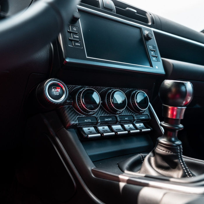 Driven Media Carbon Fiber Knob Panel Cover 2022-2026 BRZ / 2022-2026 GR86 - DRVN-0007-G - Subimods.com