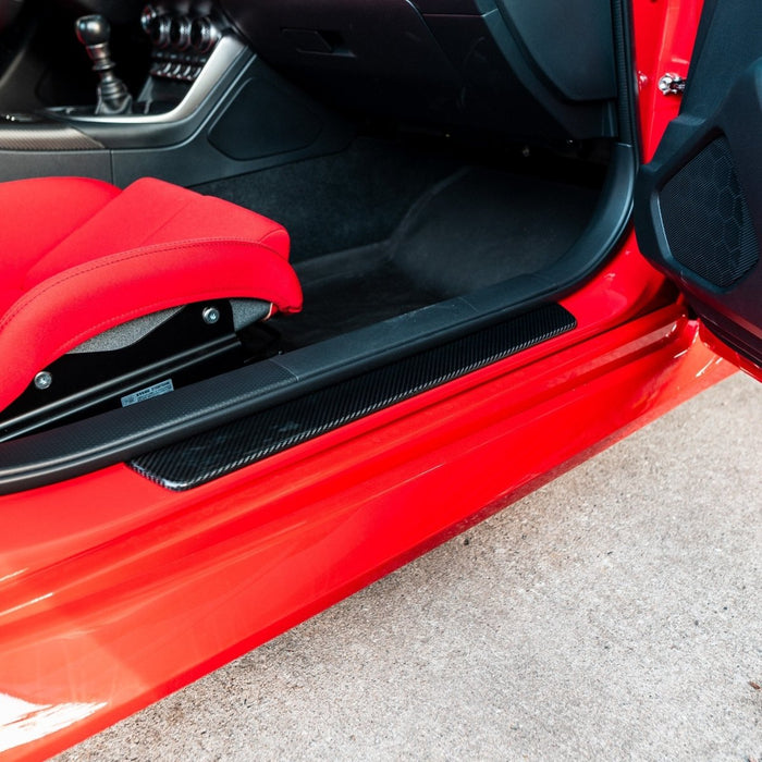 Driven Media Carbon Fiber Outer Door Sill Cover 2022-2026 BRZ / 2022-2026 GR86 - DRVN-0024-G - Subimods.com