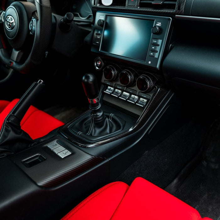 Driven Media Carbon Fiber Outer Shifter Trim Cover 2022-2026 BRZ / 2022-2026 GR86 - DRVN-0021-G - Subimods.com