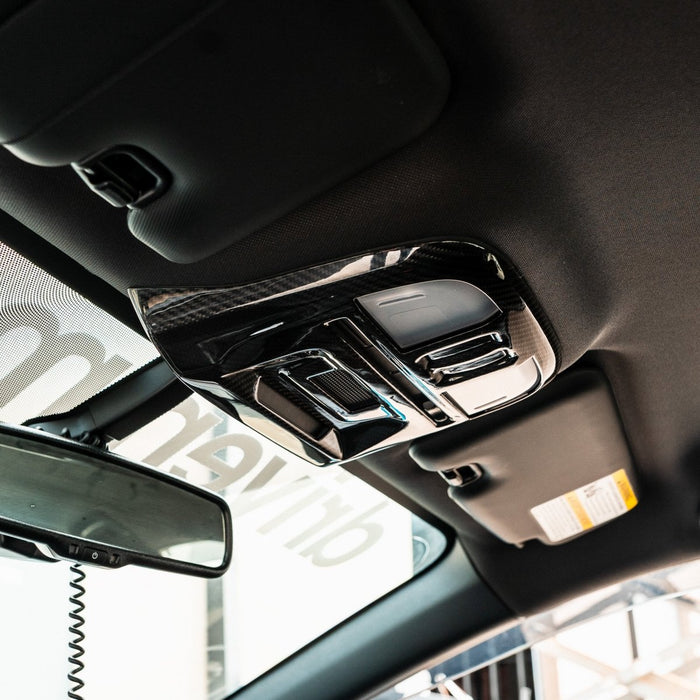 Driven Media Carbon Fiber Overhead Map Interior Light Cover 2022 - 2026 WRX - DRVN-1020-G - Subimods.com