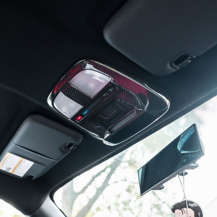 Driven Media Carbon Fiber Overhead Map Light Cover 2022-2026 BRZ / 2022-2026 GR86 - DRVN-0001 - Subimods.com