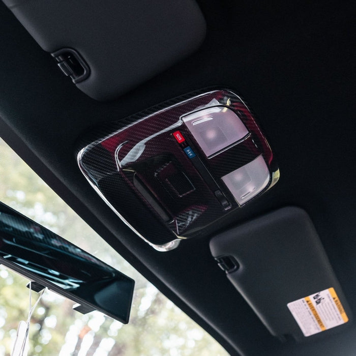 Driven Media Carbon Fiber Overhead Map Light Cover 2022-2026 BRZ / 2022-2026 GR86 - DRVN-0001 - Subimods.com