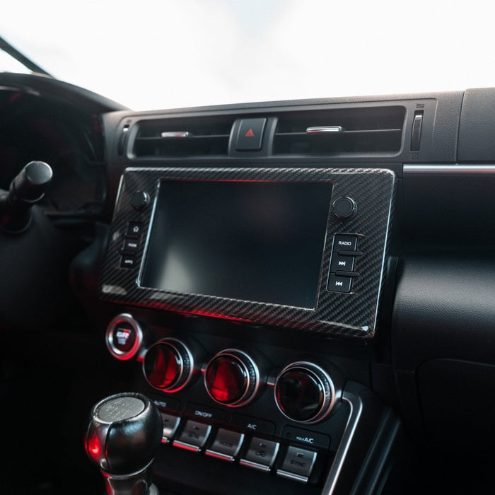 Driven Media Carbon Fiber Radio Bezel Cover 2022-2026 BRZ / 2022-2026 GR86 - DRVN-0015-G - Subimods.com