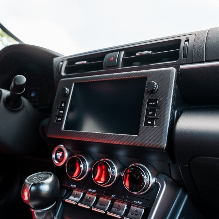 Driven Media Carbon Fiber Radio Bezel Cover 2022-2026 BRZ / 2022-2026 GR86 - DRVN-0015-G - Subimods.com