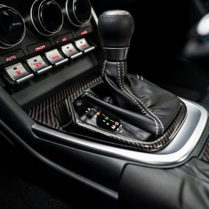 Driven Media Carbon Fiber Shifter Trim Cover 2022-2026 BRZ w/ AT Transmission / 2022-2026 GR86 w/ AT Transmission - DRVN-0028-G - Subimods.com