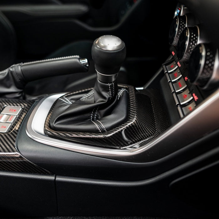 Driven Media Carbon Fiber Shifter Trim Cover 2022-2026 BRZ w/ AT Transmission / 2022-2026 GR86 w/ AT Transmission - DRVN-0028-G - Subimods.com