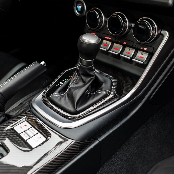 Driven Media Carbon Fiber Shifter Trim Cover 2022-2026 BRZ w/ AT Transmission / 2022-2026 GR86 w/ AT Transmission - DRVN-0028-G - Subimods.com