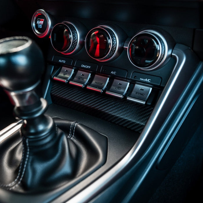 Driven Media Carbon Fiber Switch Panel Cover 2022-2026 BRZ / 2022-2026 GR86 - DRVN-0002-G - Subimods.com