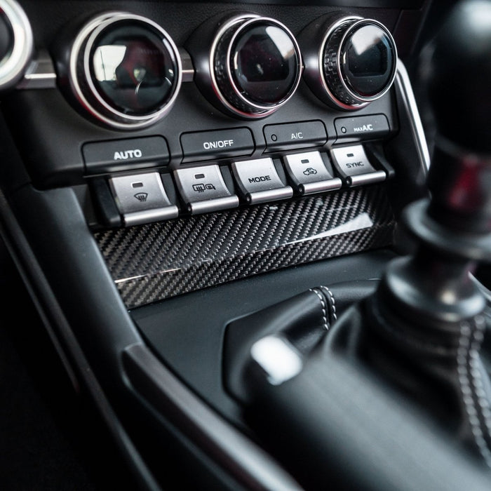 Driven Media Carbon Fiber Switch Panel Cover 2022-2026 BRZ / 2022-2026 GR86 - DRVN-0002-G - Subimods.com