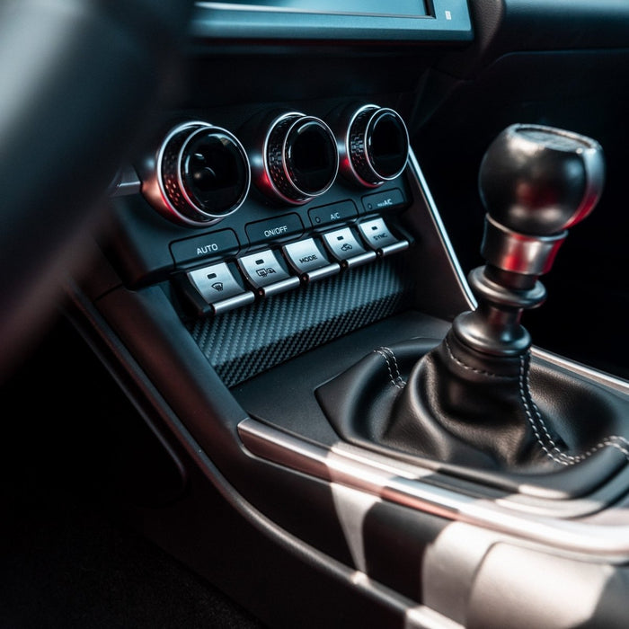 Driven Media Carbon Fiber Switch Panel Cover 2022-2026 BRZ / 2022-2026 GR86 - DRVN-0002-G - Subimods.com