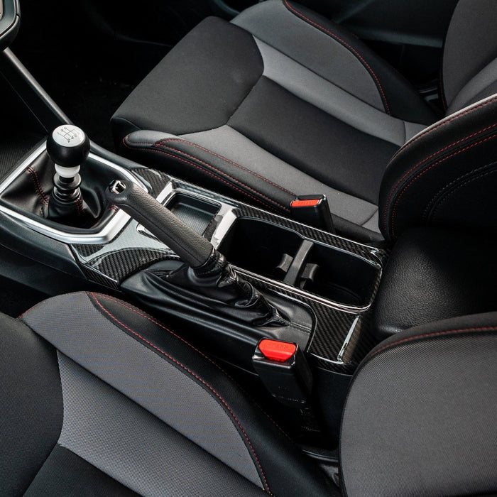 Driven Media Gloss Carbon Fiber Center Shift Panel Frame 2022 - 2026 WRX - DRVN-1017-G - Subimods.com