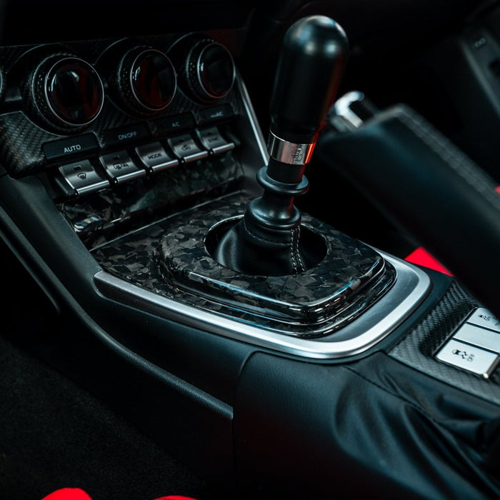 Driven Media V2 Carbon Fiber Shifter Trim Cover 2022-2026 BRZ w/ MT Transmission / 2022-2026 GR86 w/ MT Transmission - DRVN-0034-G - Subimods.com