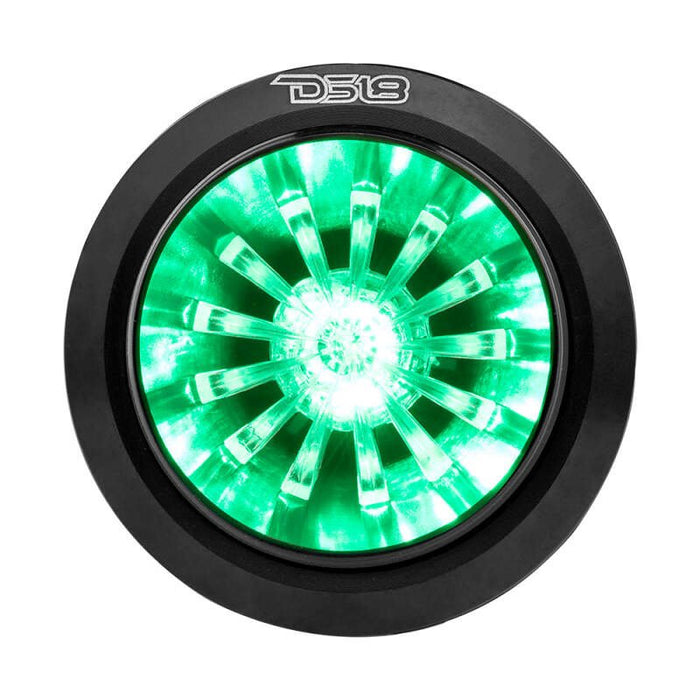 DS18 1.6in High Compression Neodymium Super Bullet Tweeter 140 Watts RMS 1in w/ RGB LED Lights - PRO-TW720L - Subimods.com