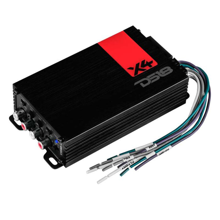 DS18 4 - Channel Ultra Compact Class D Amplifier 2x 220/4ohm Bridge 4 x 140/2ohm 4 x 70/4ohm Watts RMS - X4 - Subimods.com