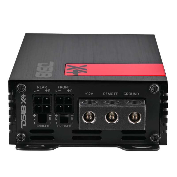 DS18 4 - Channel Ultra Compact Class D Amplifier 2x 220/4ohm Bridge 4 x 140/2ohm 4 x 70/4ohm Watts RMS - X4 - Subimods.com
