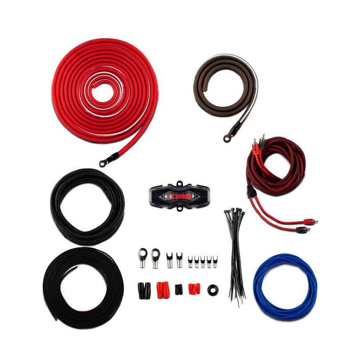 DS18 4 - GA Amplifier Install Kit Red - AMPKIT4 - Subimods.com