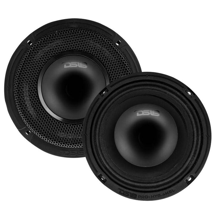DS18 6.5in 150 Watts RMS 4 ohm Mid - Range Loudspeaker w/ Shallow Grill - PRO-HY6.4MSL - Subimods.com