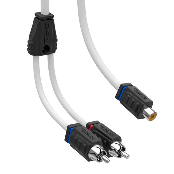 DS18 Marine Grade Tinned Copper OFC RCA Wires 1 Female to 2 Male Splitter - MOFCR-1F2M - Subimods.com