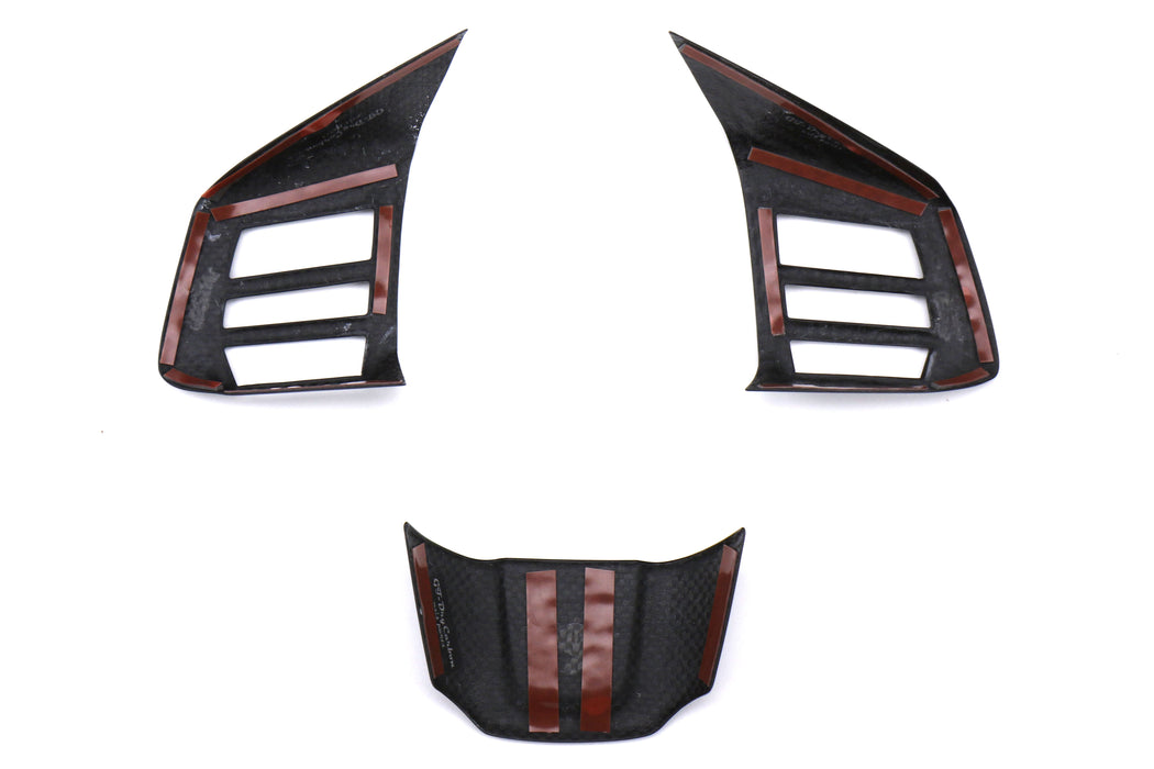 OLM LE Dry Carbon Fiber Steering Wheel Covers 2015 WRX / STI