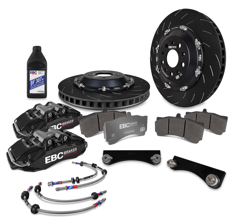 EBC Apollo 6 Piston Front Big Brake Kit Black 2002 - 2014 WRX / 2004 - 2021 STI / 1993 - 2007 Impreza - BBK054BLK - 1 - Subimods.com