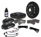 EBC Apollo 6 Piston Front Big Brake Kit Black 2002 - 2014 WRX / 2004 - 2021 STI / 1993 - 2007 Impreza - BBK054BLK - 1 - Subimods.com
