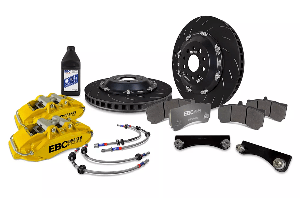 EBC Apollo 6 Piston Front Big Brake Kit Yellow 2002 - 2014 WRX / 2004 - 2021 STI / 1993 - 2007 Impreza - BBK054YEL - 1 - Subimods.com