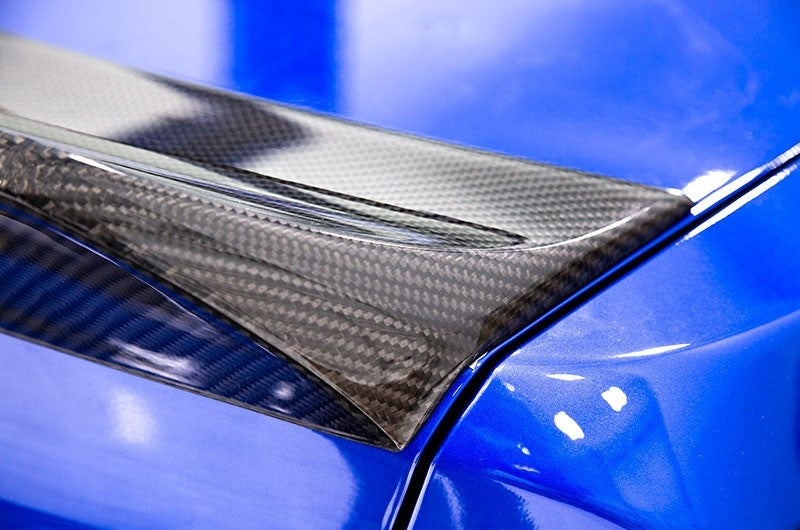 OLM Single Point Duckbill Trunk Spoiler Carbon Fiber 2015-2021 WRX / STI