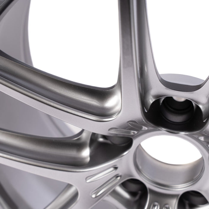 Enkei NVR5 Dark Hyper Silver 18x9.5 5x114.3 +38mm Offset 2015-2026 WRX / 2011-2021 STI - 562-895-6538DHS - Subimods.com