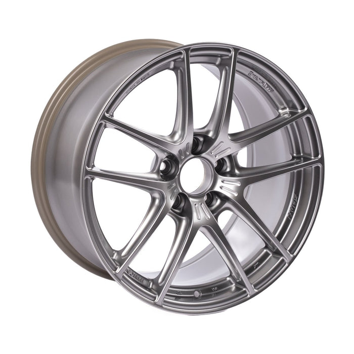 Enkei NVR5 Dark Hyper Silver 18x9.5 5x114.3 +38mm Offset 2015-2026 WRX / 2011-2021 STI - 562-895-6538DHS - Subimods.com