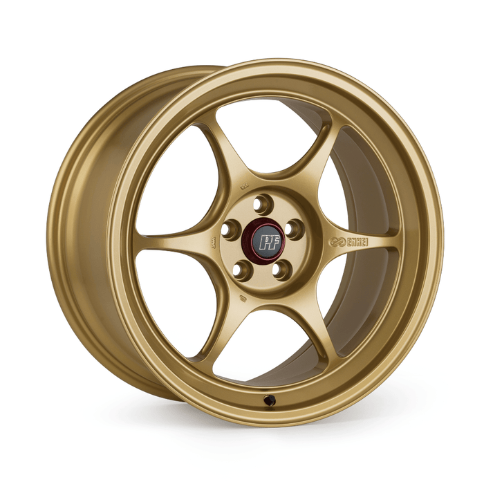 Enkei PF06 Gold 17x9.5 5x114.3 22mm Offset - 545 - 795 - 6522GG - Subimods.com