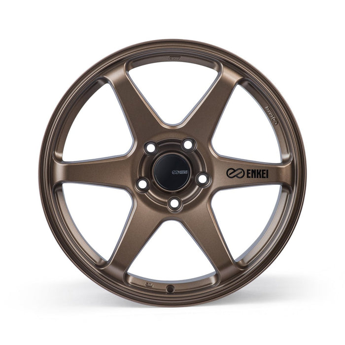 Enkei T6R Matte Bronze 18x8.5 5x114.3 38mm Offset - 539 - 885 - 6538ZP - Subimods.com