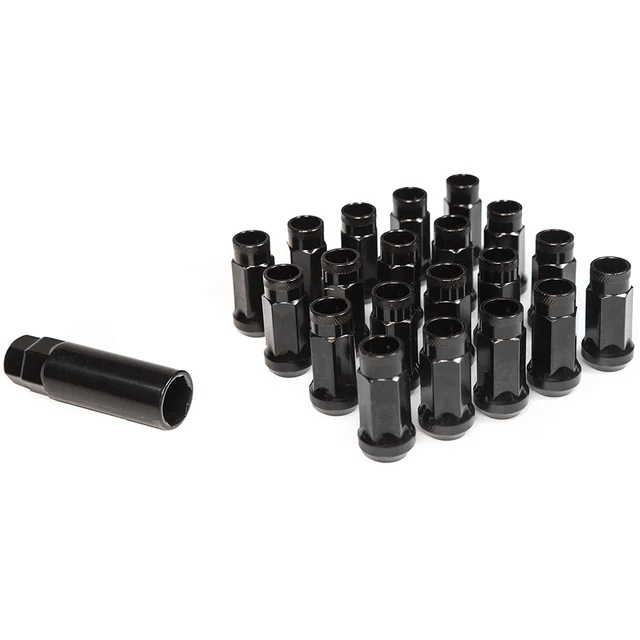 Evolved Autosport Open Ended Lug Nut Set of 20 Black 12x1.25 Most Subaru Models - 07 - 0002 - 01 - Subimods.com