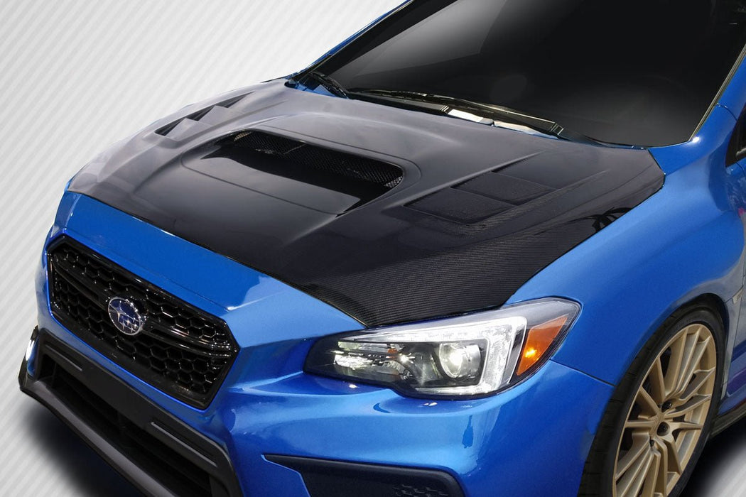Extreme Dimensions Carbon Creations C - 1 Carbon Fiber Hood 15 - 21 Subaru WRX - Gloss - 114397 - Subimods.com