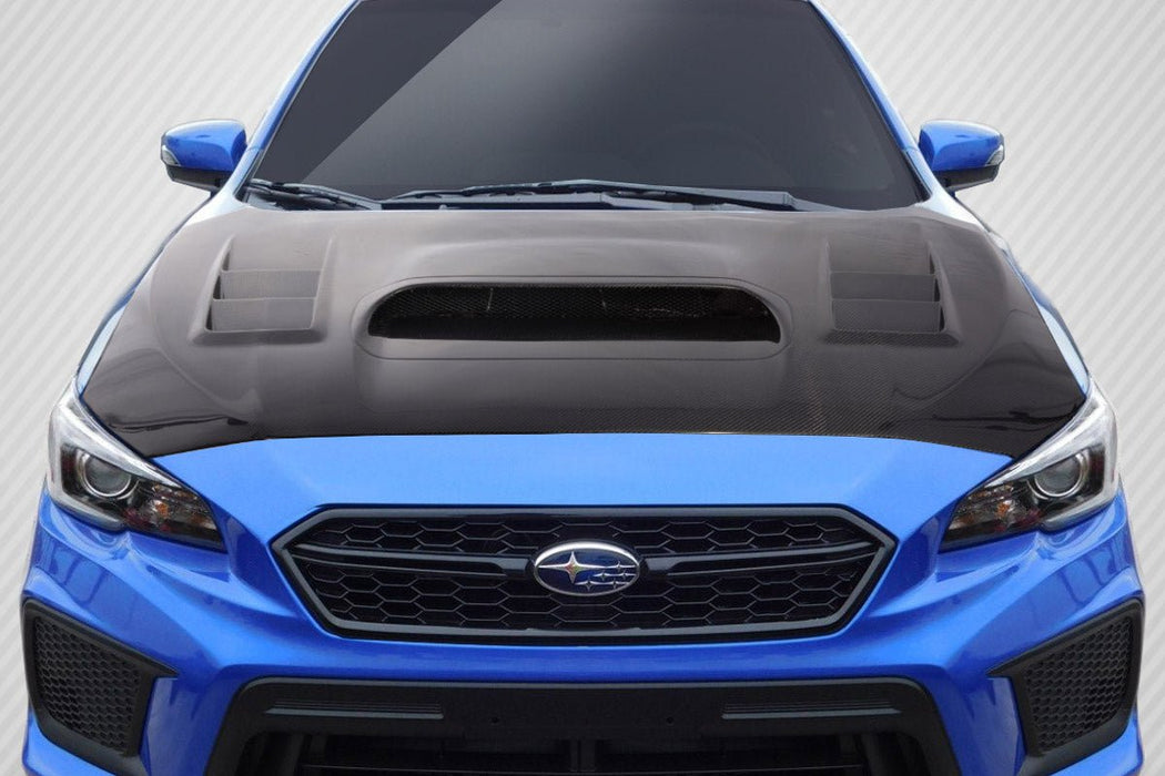 Extreme Dimensions Carbon Creations C - 1 Carbon Fiber Hood 15 - 21 Subaru WRX - Gloss - 114397 - Subimods.com