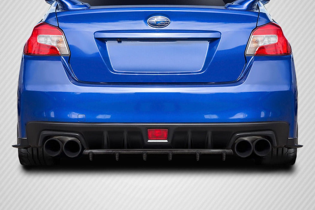 Extreme Dimensions Carbon Creations C Speed Style Rear Diffuser 15 - 21 Subaru WRX STI - Gloss Carbon Fiber - 115142 - Subimods.com