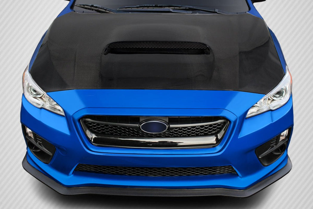 Extreme Dimensions Carbon Creations Dritech OEM Look Carbon Fiber Hood 15 - 21 Subaru WRX - Gloss - 113010 - Subimods.com