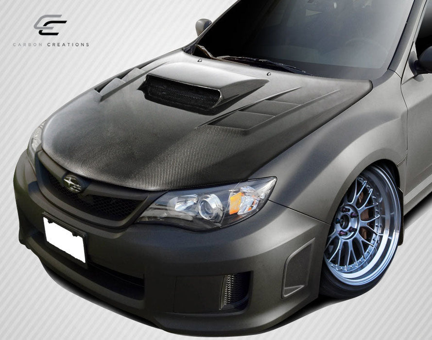 Extreme Dimensions Carbon Creations DriTech TS - 1 Carbon Fiber Hood Fits Most Subaru Impreza Models 08 - 16 - 112973 - Subimods.com