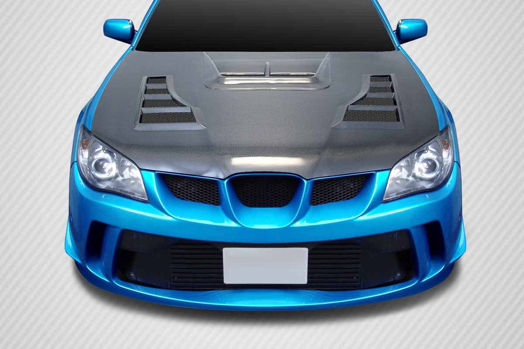 Extreme Dimensions Carbon Creations DriTech TS - 1 Hood 06 - 07 Subaru Impreza WRX STI - 114021 - Subimods.com