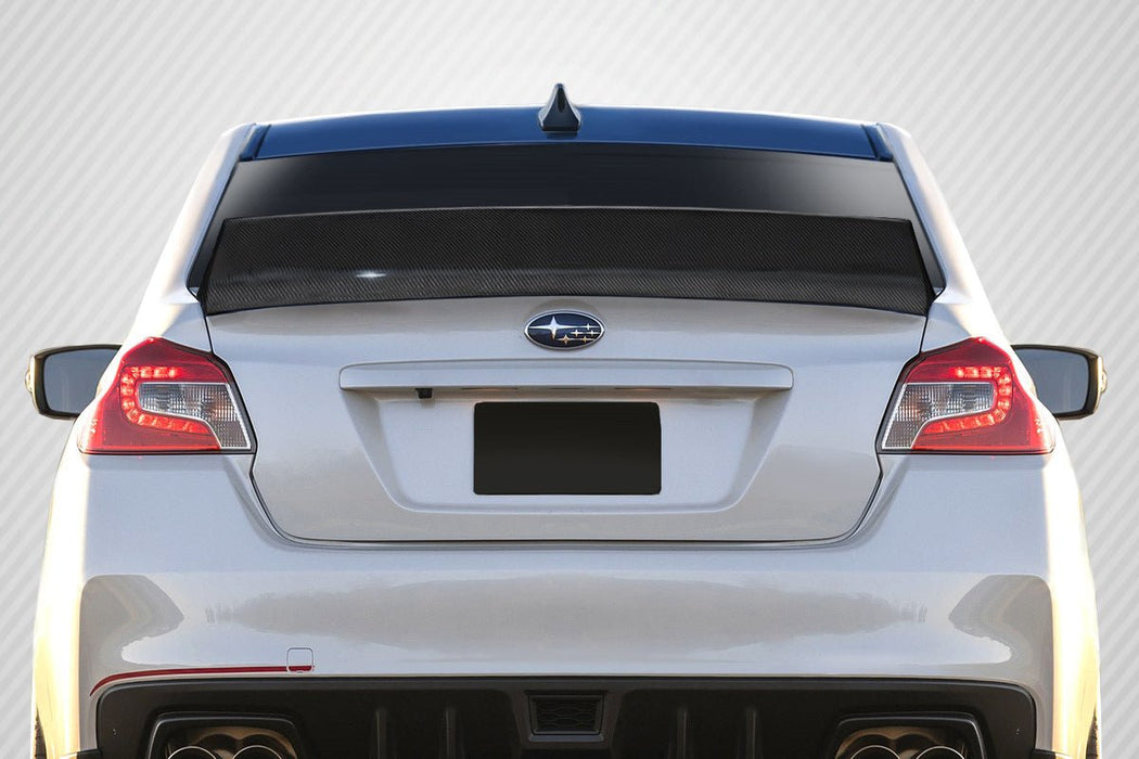 Extreme Dimensions Carbon Creations Duckbill Carbon Fiber Rear Wing Spoiler 15 - 21 Subaru WRX - Gloss - 115384 - Subimods.com