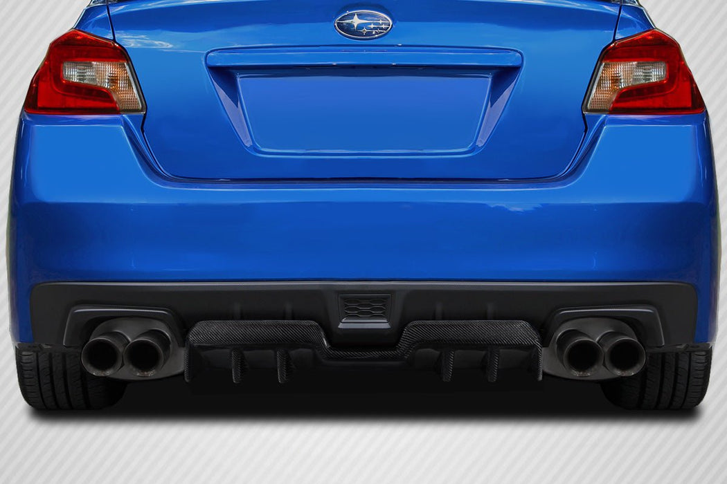 Extreme Dimensions Carbon Creations Empire Rear Diffuser 15 - 21 Subaru WRX STI - Gloss Carbon Fiber - 117941 - Subimods.com