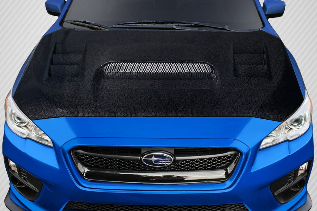 Extreme Dimensions Carbon Creations Geo6ix C - 1 Carbon Fiber Hood 15 - 21 Subaru WRX - Gloss - 119219 - Subimods.com
