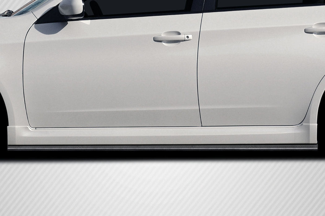 Extreme Dimensions Carbon Creations Ghost Side Skirt Rocker Panel Splitters 08 - 16 Subaru Impreza - Gloss Carbon Fiber - 119095 - Subimods.com