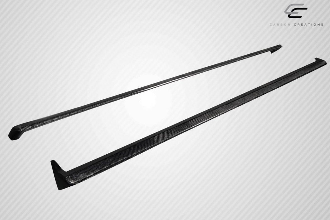 Extreme Dimensions Carbon Creations Ghost Side Skirt Rocker Panel Splitters 08 - 16 Subaru Impreza - Gloss Carbon Fiber - 119095 - Subimods.com