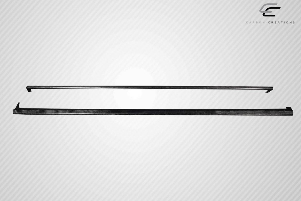 Extreme Dimensions Carbon Creations Ghost Side Skirt Rocker Panel Splitters 08 - 16 Subaru Impreza - Gloss Carbon Fiber - 119095 - Subimods.com