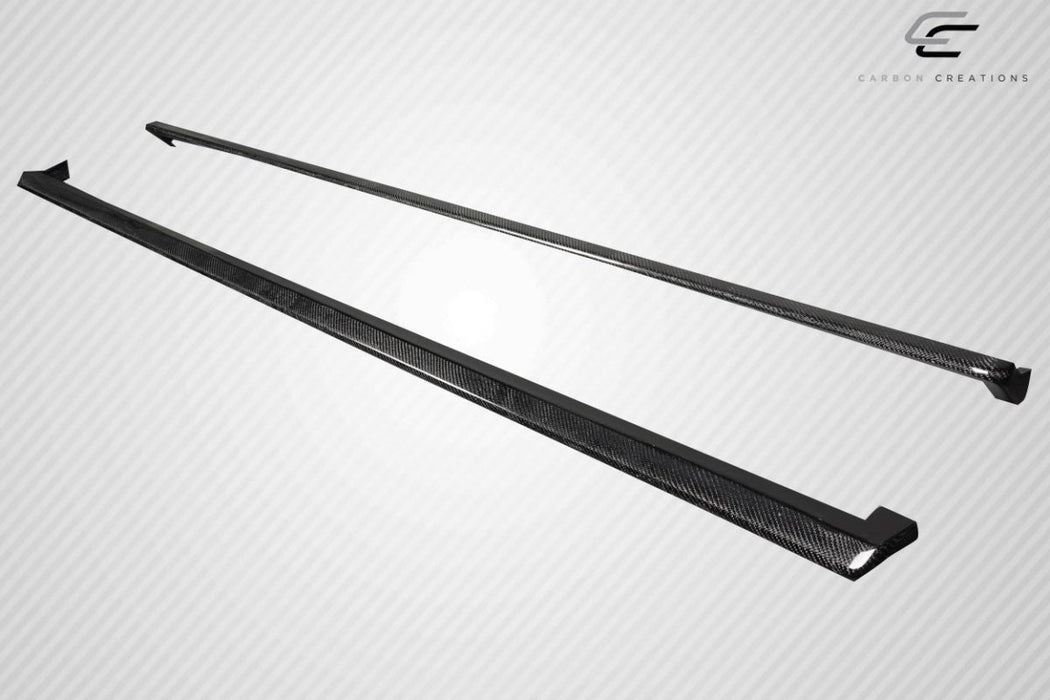 Extreme Dimensions Carbon Creations Ghost Side Skirt Rocker Panel Splitters 08 - 16 Subaru Impreza - Gloss Carbon Fiber - 119095 - Subimods.com