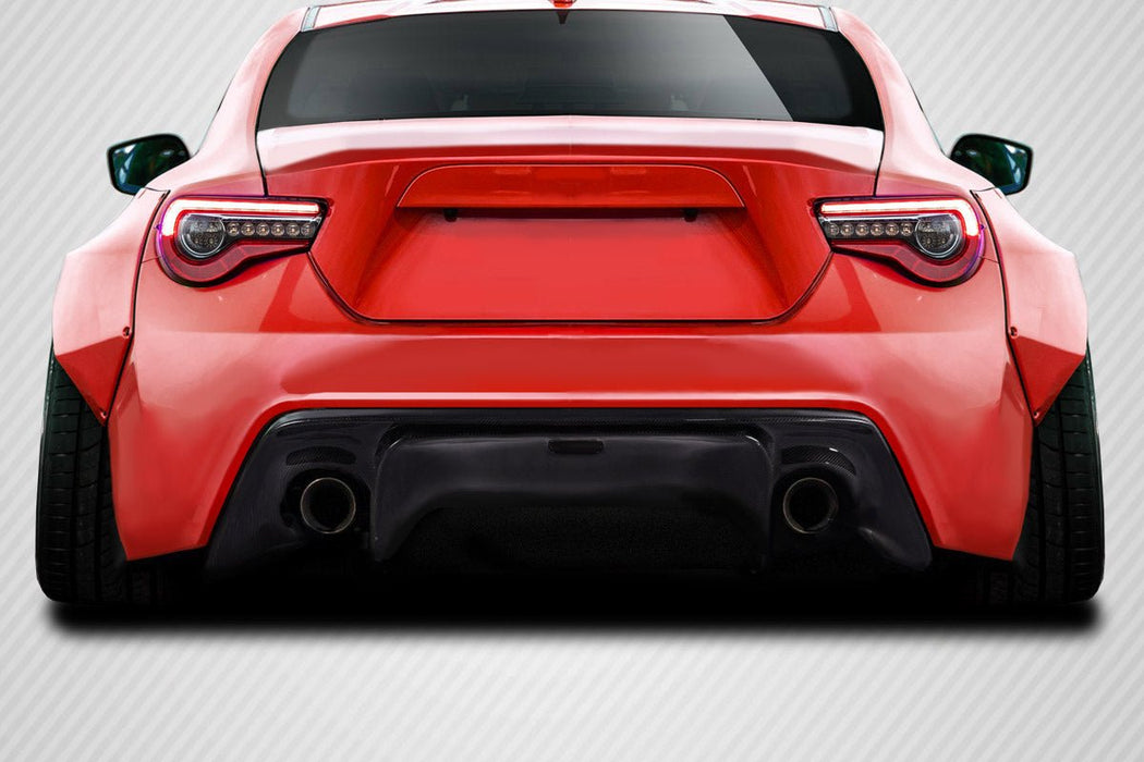 Extreme Dimensions Carbon Creations GT500 V3 Rear Diffuser 13 - 21 Subaru BRZ - Gloss Carbon Fiber - 115564 - Subimods.com