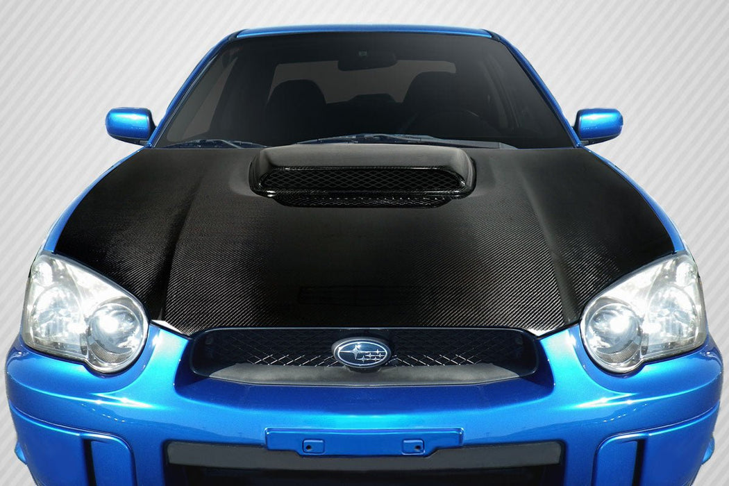 Extreme Dimensions Carbon Creations STI Look Hood 02 - 07 Subaru Impreza - 100598 - Subimods.com