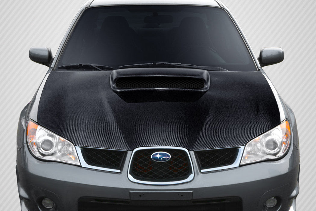 Extreme Dimensions Carbon Creations STI Look Hood 06 - 07 Subaru Impreza WRX STI - 103413 - Subimods.com